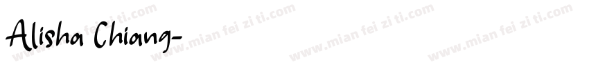 Alisha Chiang字体转换